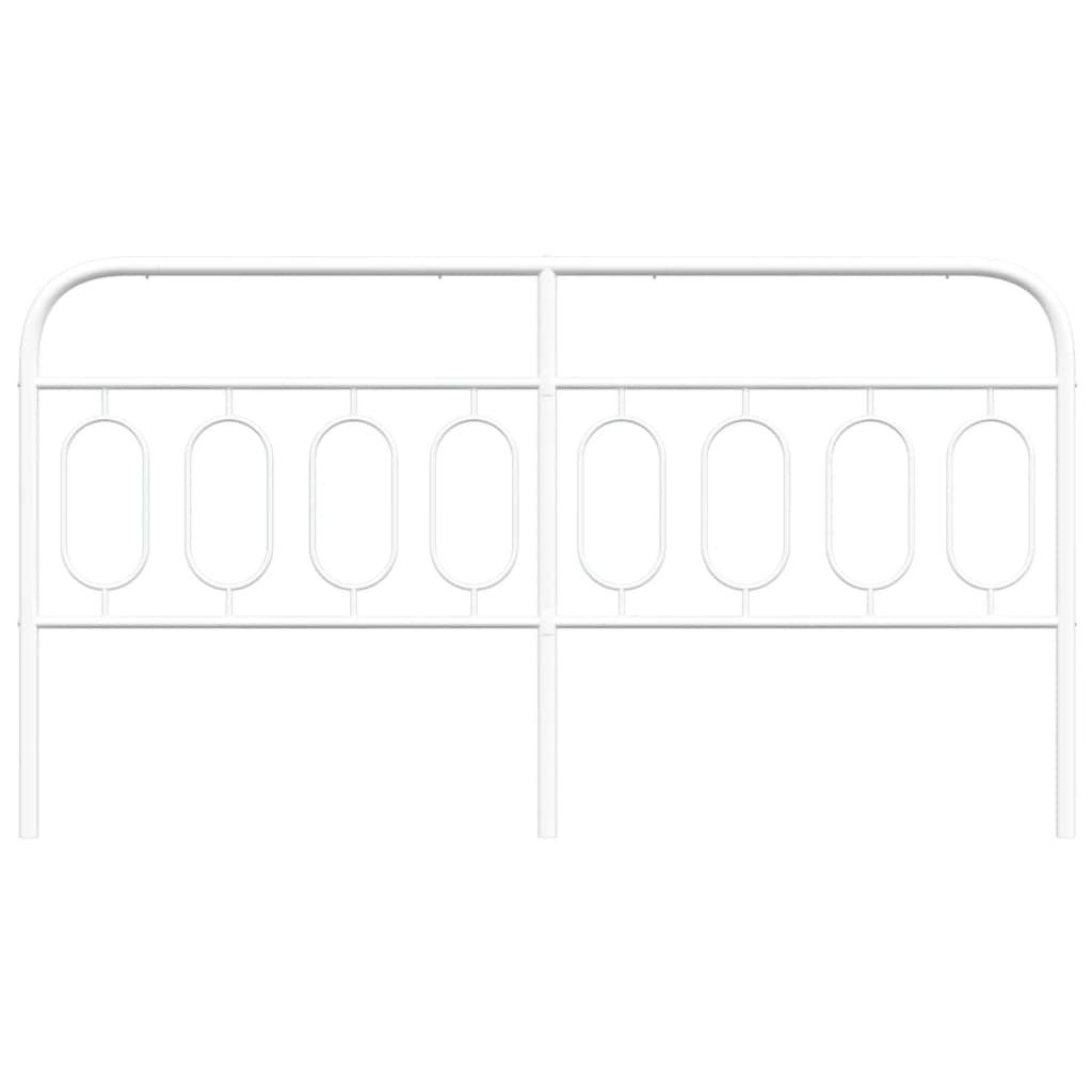 vidaXL Κεφαλάρι Λευκό 183 εκ. Μεταλλικό