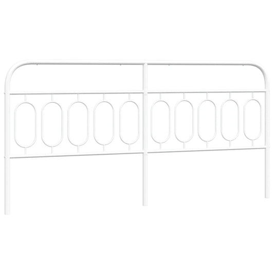 vidaXL Κεφαλάρι Λευκό 200 εκ. Μεταλλικό