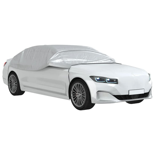 vidaXL Ημικουκούλα Αυτοκινήτου με Γάντζους Ασημί L