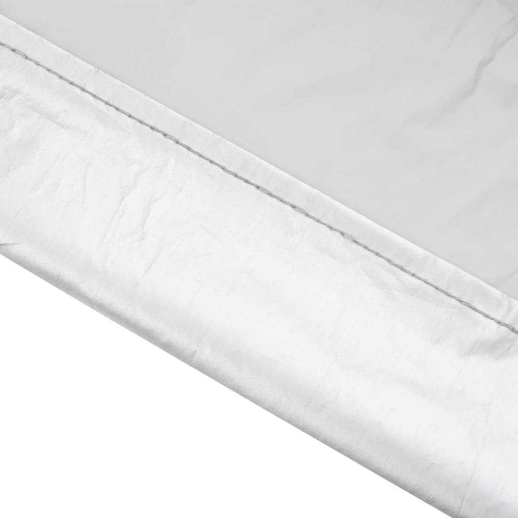 vidaXL Ημικουκούλα Αυτοκινήτου με Γάντζους Ασημί L