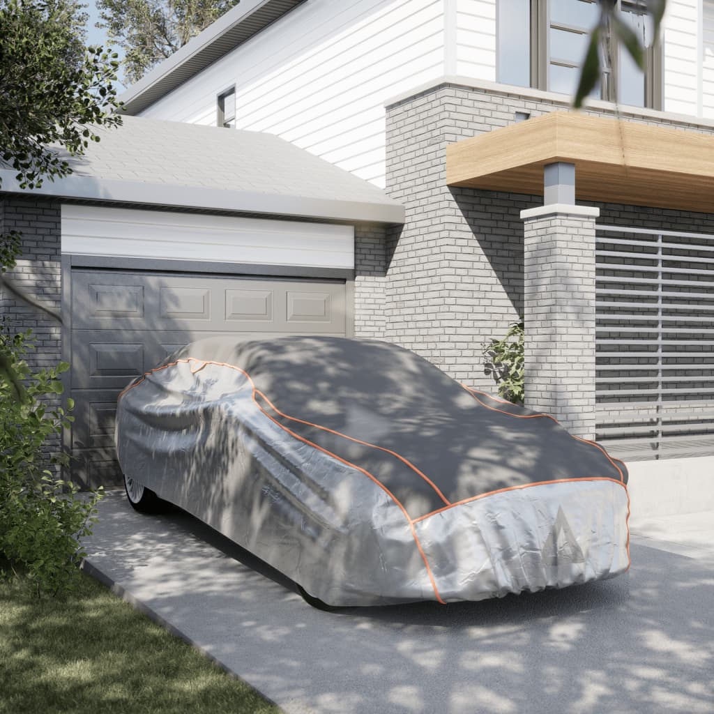 vidaXL Κουκούλα Αυτοκινήτου Sedan Προστασίας από Χαλάζι Γκρι/Ασημί S