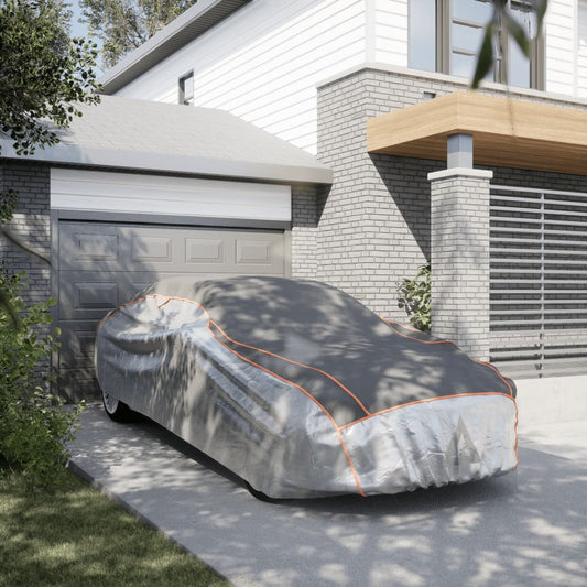 vidaXL Κουκούλα Αυτοκινήτου Sedan Προστασίας από Χαλάζι Γκρι/Ασημί L
