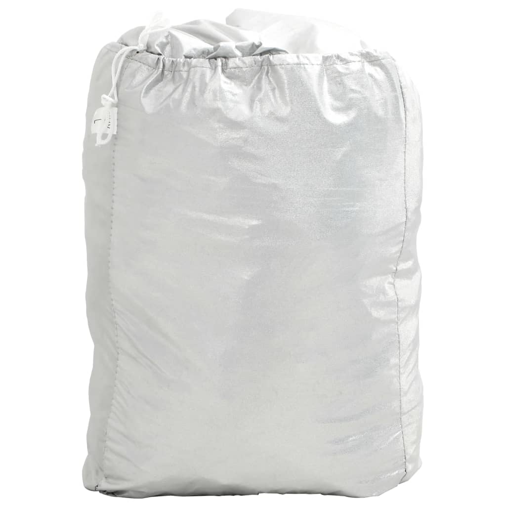 vidaXL Ημικουκούλα Αυτοκινήτου με Γάντζους Ασημί L PEVA