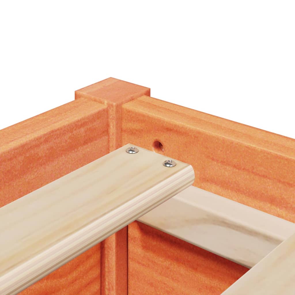 vidaXL Σκελετός Κρεβ. Χωρίς Στρώμα Καφέ Κεριού 100x200 εκ Μασίφ Πεύκο