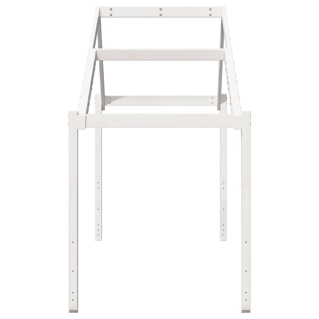 vidaXL Οροφή Κρεβατιού Παιδική Λευκό 213x95,5x144,5εκ. Ξύλο Πεύκου