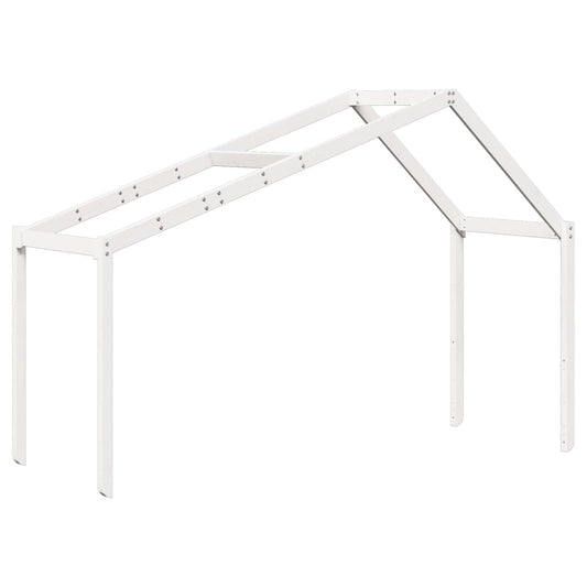 vidaXL Οροφή Κρεβατιού Παιδική Λευκό 213x85,5x144,5 εκ. Ξύλο Πεύκου