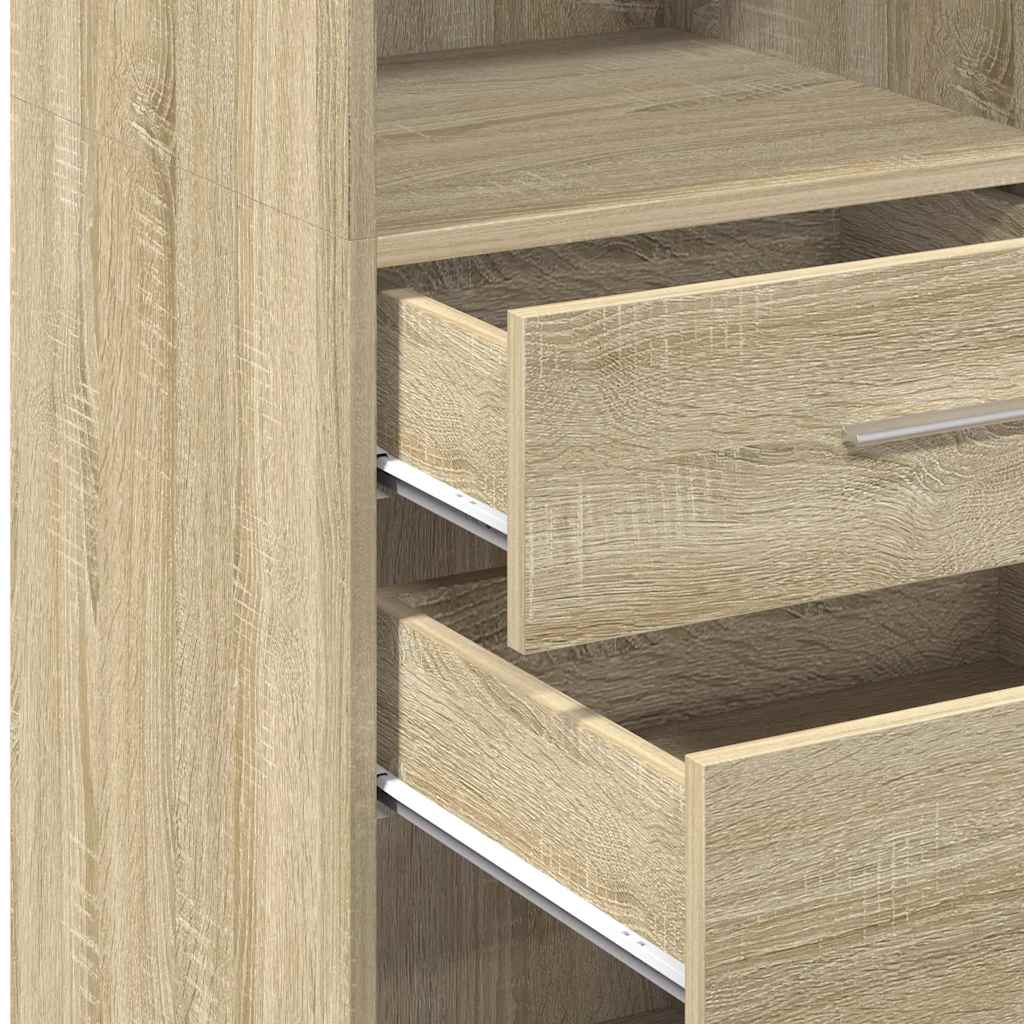 vidaXL Ντουλάπι Sonoma Δρυς 30x42,5x124 εκ. από Επεξεργασμένο Ξύλο