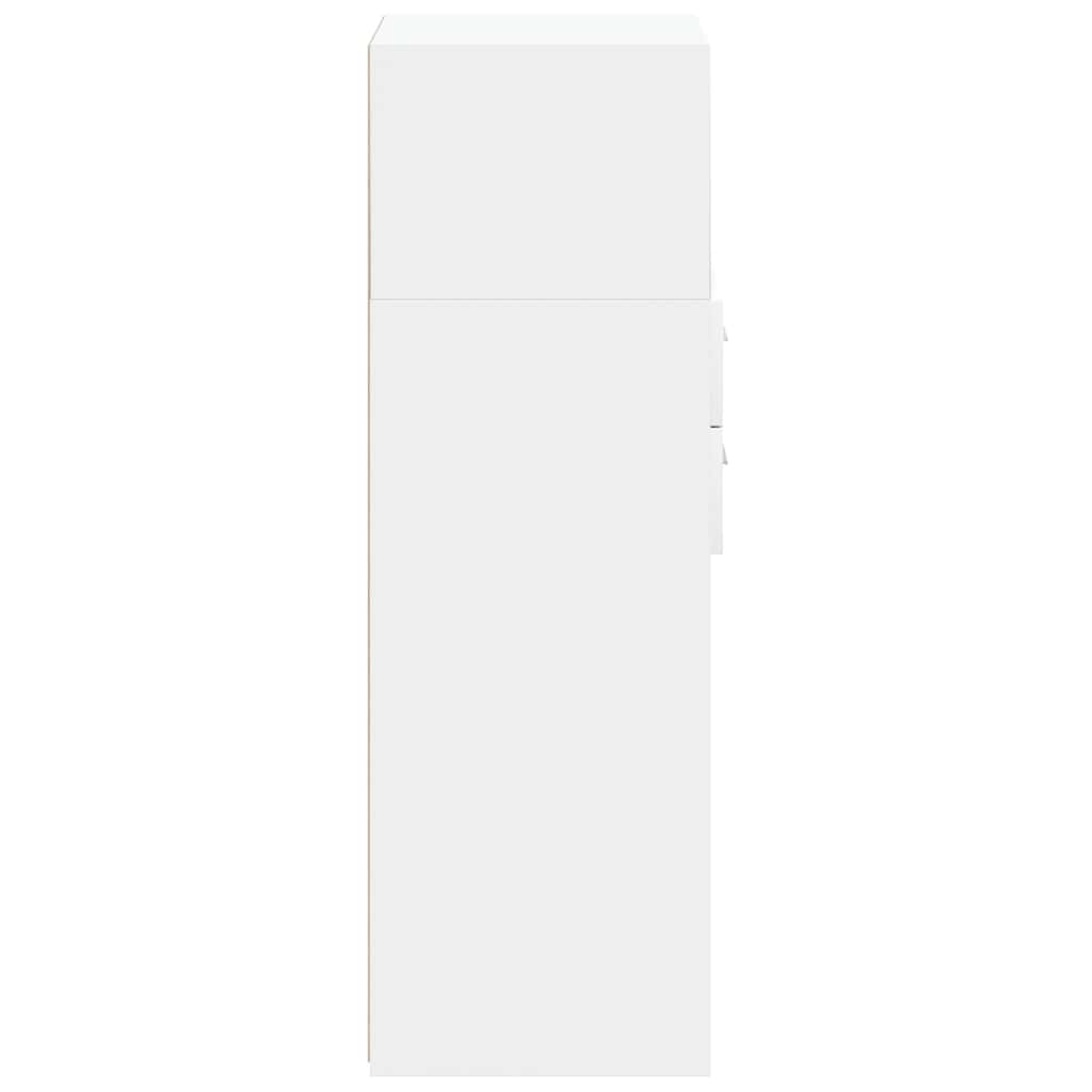 vidaXL Ντουλάπι Λευκό 40x42,5x124 εκ. από Επεξεργασμένο Ξύλο