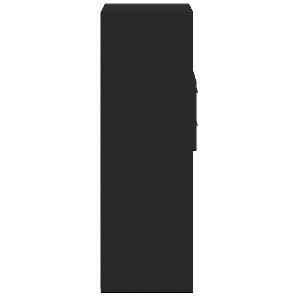 vidaXL Ντουλάπι Μαύρο 40x42,5x124 εκ. από Επεξεργασμένο Ξύλο