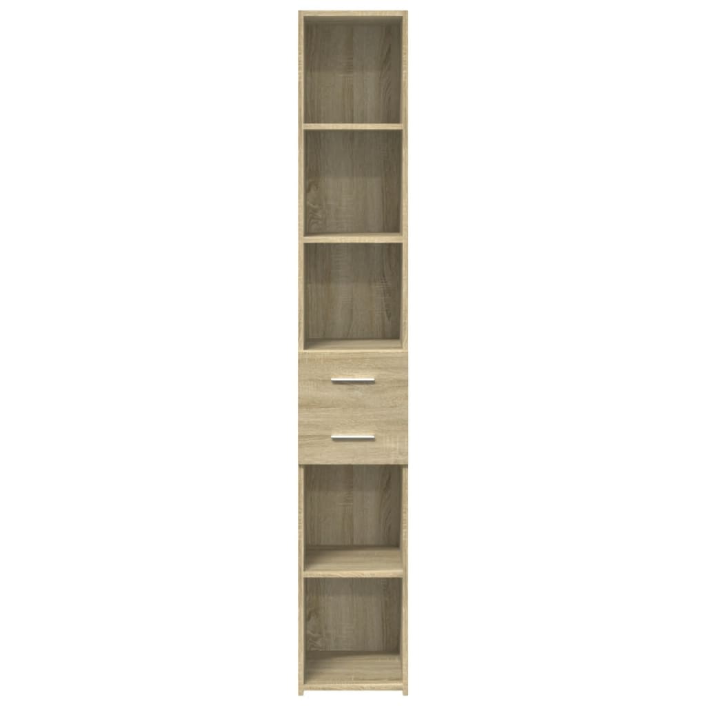 vidaXL Ντουλάπι Sonoma Δρυς 30x42,5x185 εκ. από Επεξεργασμένο Ξύλο