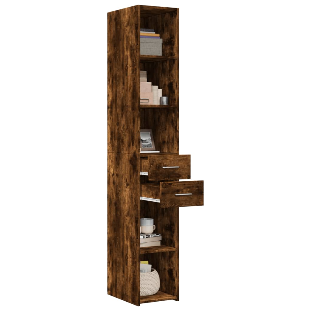 vidaXL Ντουλάπι Καπνιστή Δρυς 30x42,5x185 εκ. από Επεξεργασμένο Ξύλο