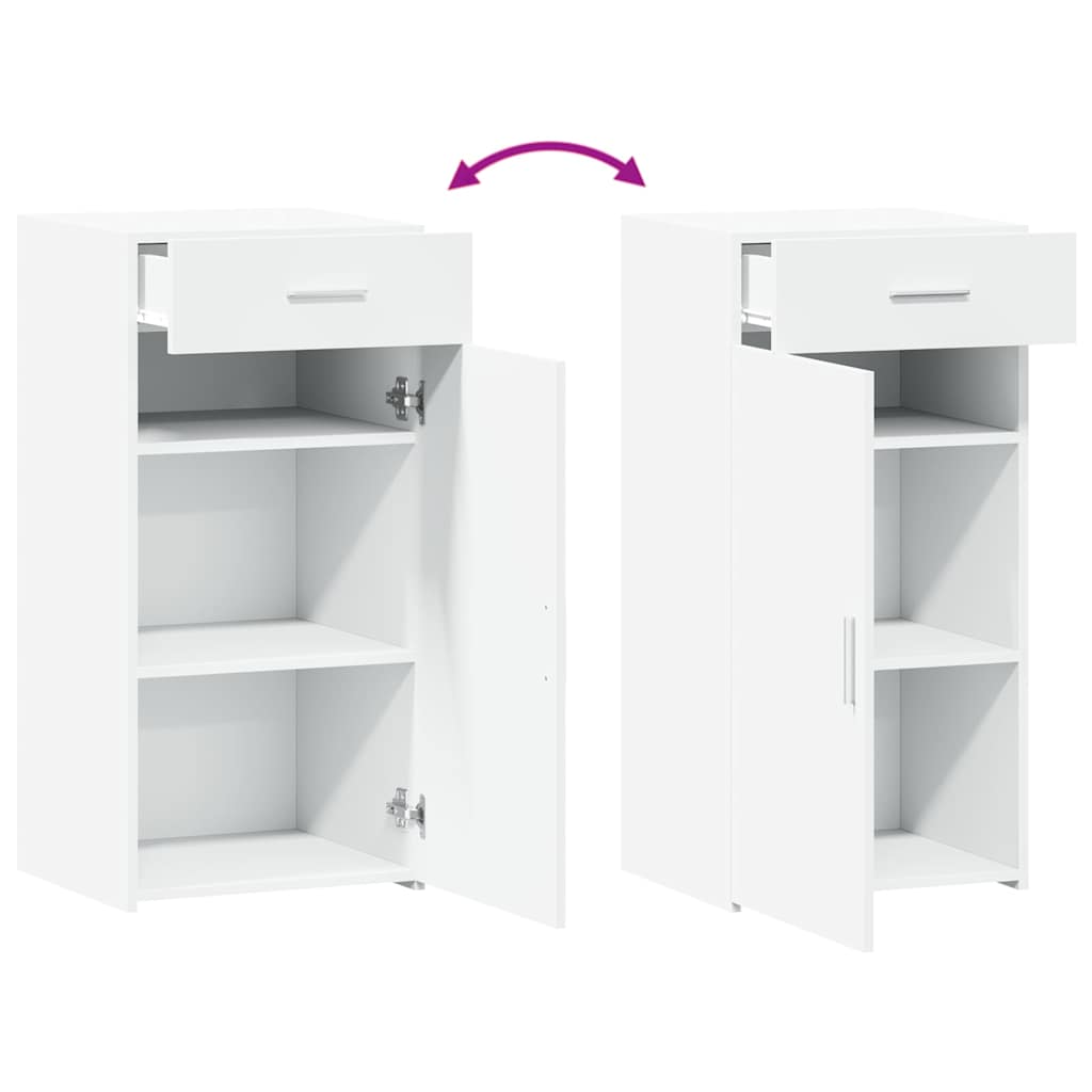 vidaXL Συρταριέρα Λευκή 45x42,5x93 εκ. από Επεξεργασμένο Ξύλο