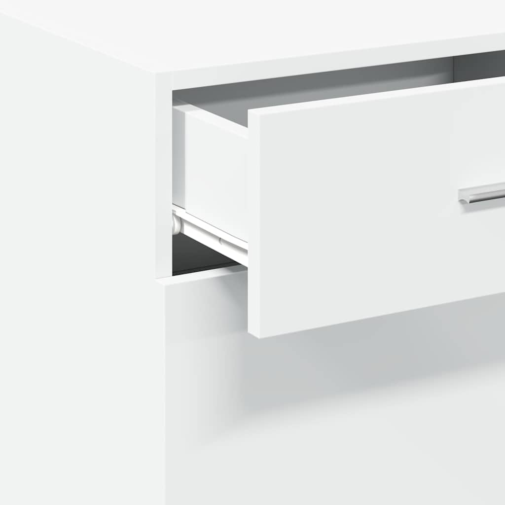 vidaXL Συρταριέρα Λευκή 45x42,5x93 εκ. από Επεξεργασμένο Ξύλο