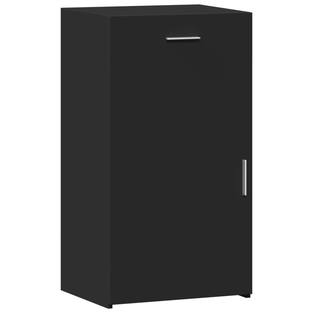 vidaXL Συρταριέρα Μαύρη 50x42,5x93 εκ. από Επεξεργασμένο Ξύλο