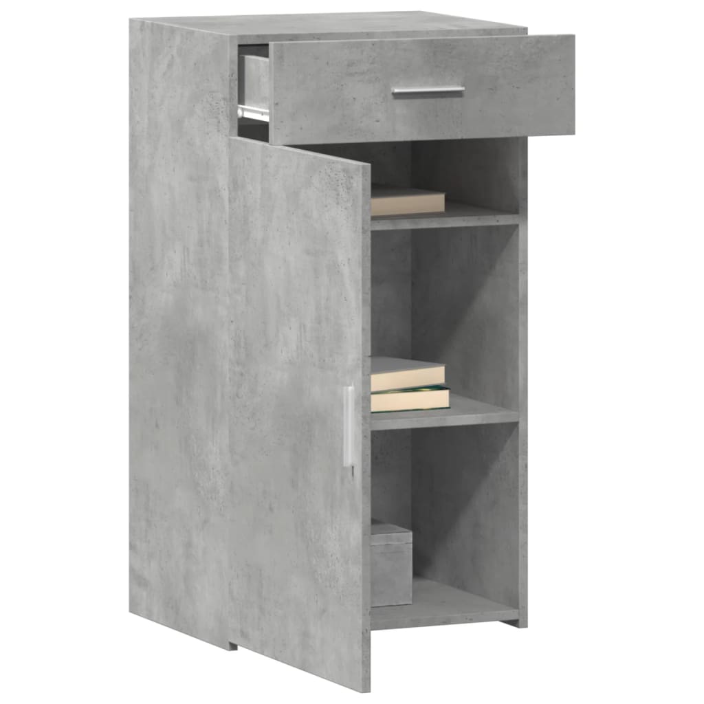 vidaXL Ντουλάπι Γκρι Σκυροδέματος 50x42,5x93 εκ. Επεξεργασμένο Ξύλο