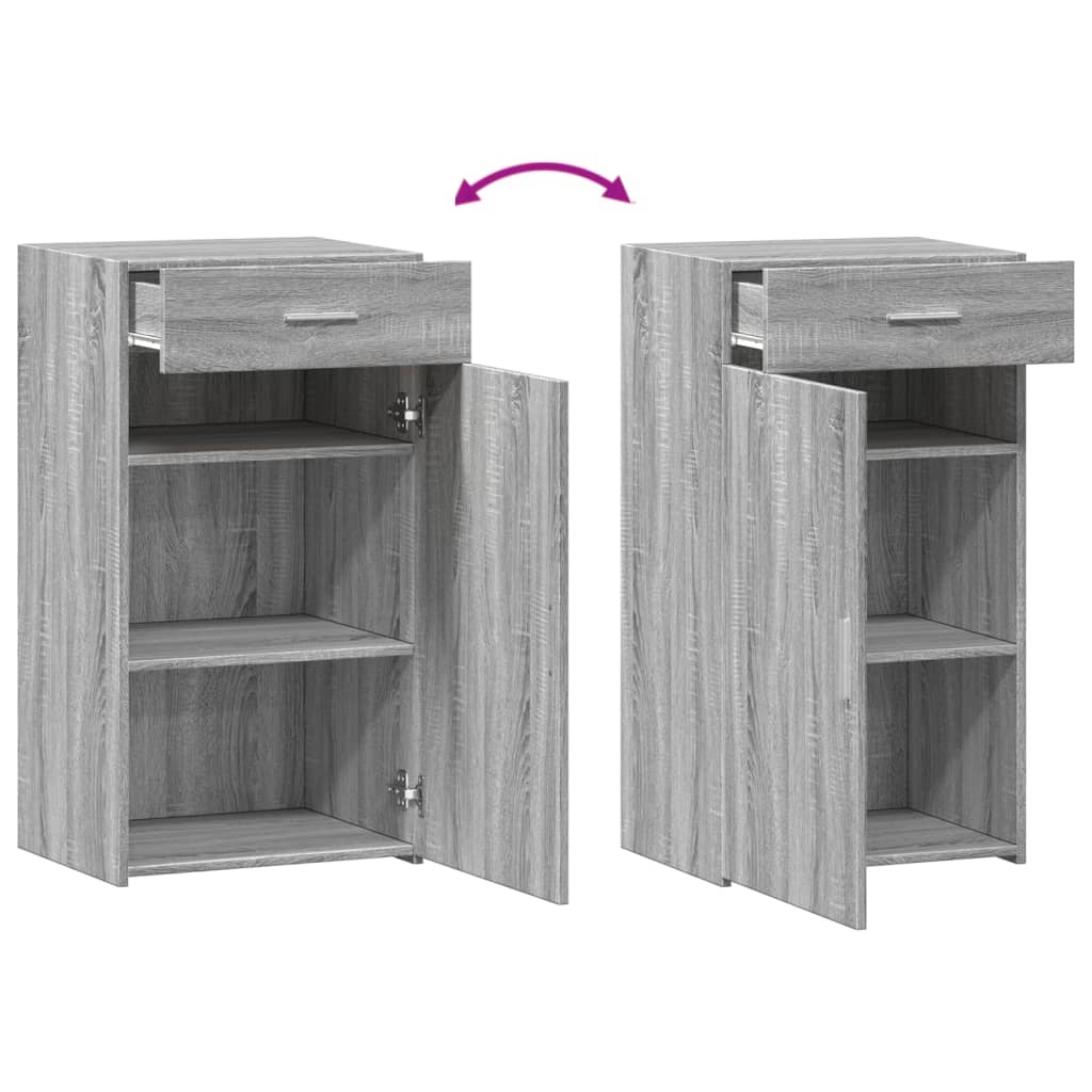 vidaXL Ραφιέρα Γκρι Sonoma 50x42,5x93 εκ. από Επεξεργασμένο Ξύλο