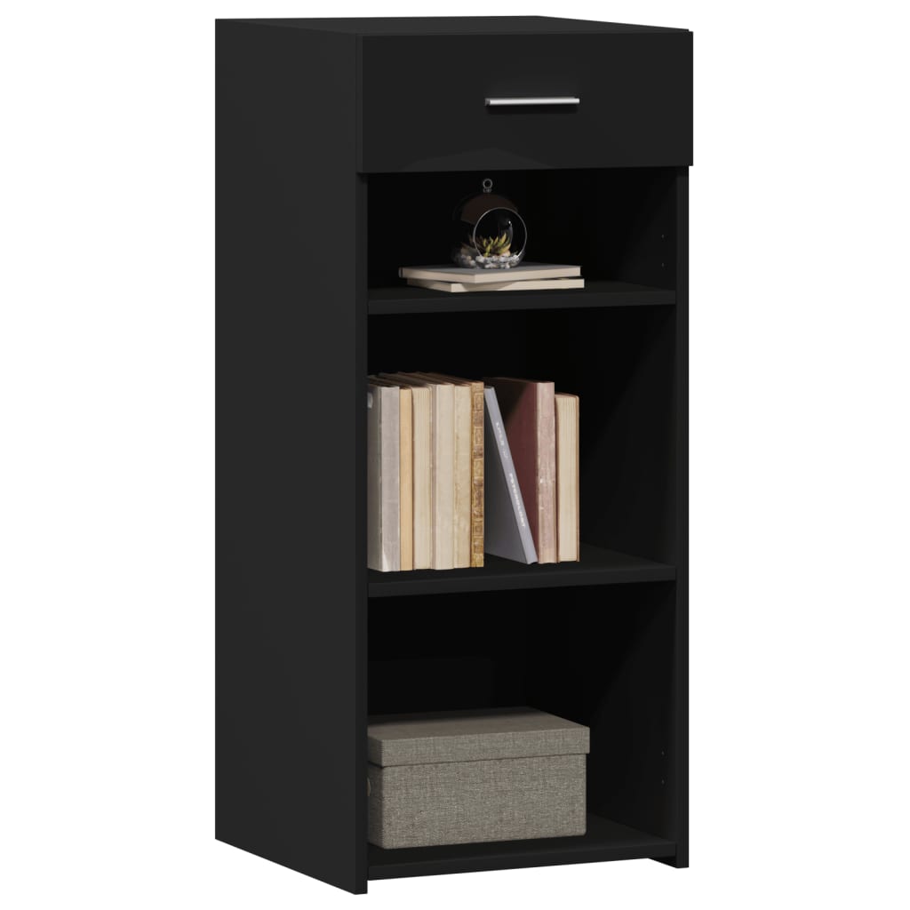 vidaXL Συρταριέρα Μαύρη 40x42,5x93 εκ. από Επεξεργασμένο Ξύλο