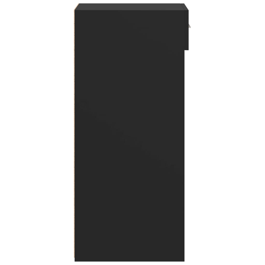 vidaXL Συρταριέρα Μαύρη 40x42,5x93 εκ. από Επεξεργασμένο Ξύλο