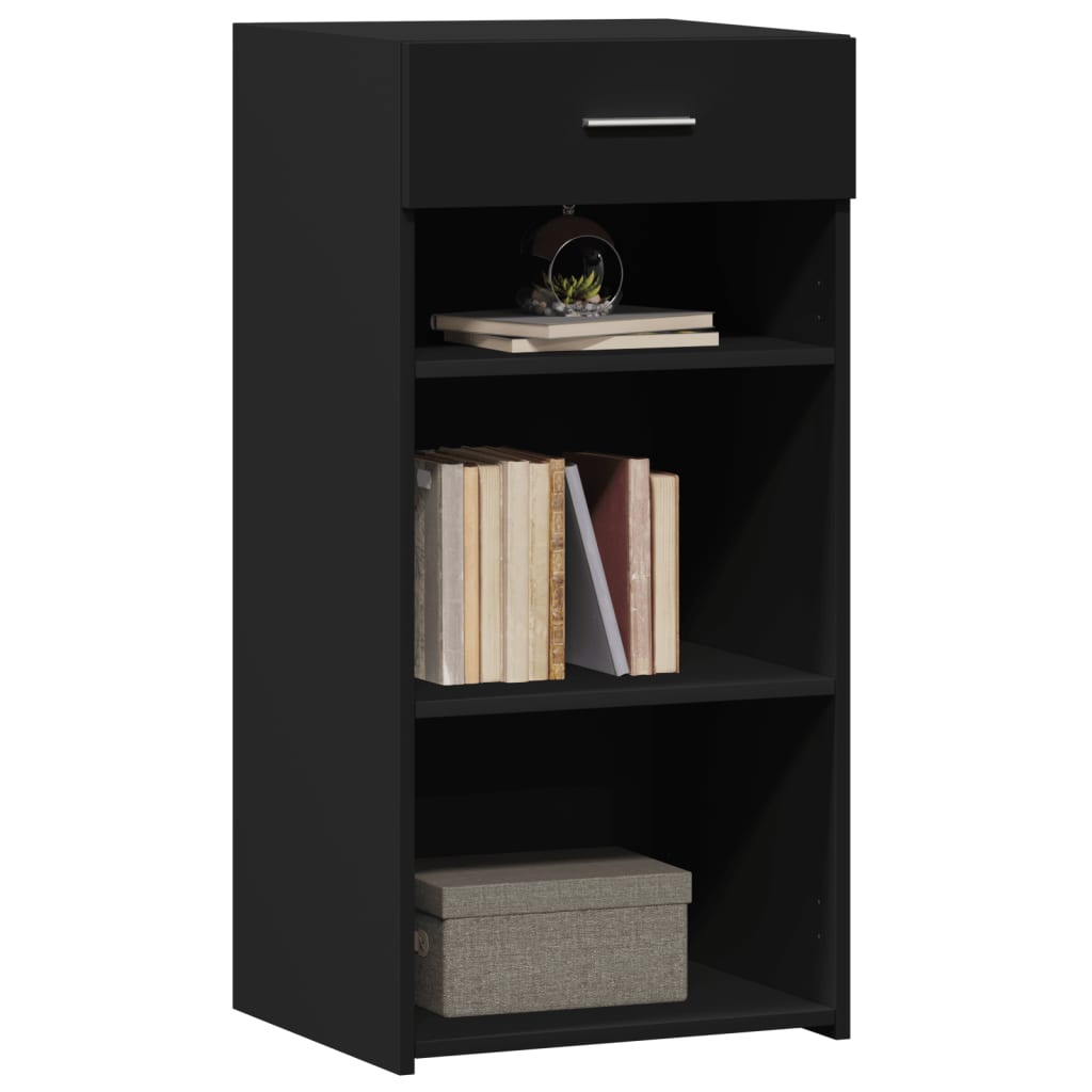 vidaXL Συρταριέρα Μαύρη 45x42,5x93 εκ. από Επεξεργασμένο Ξύλο