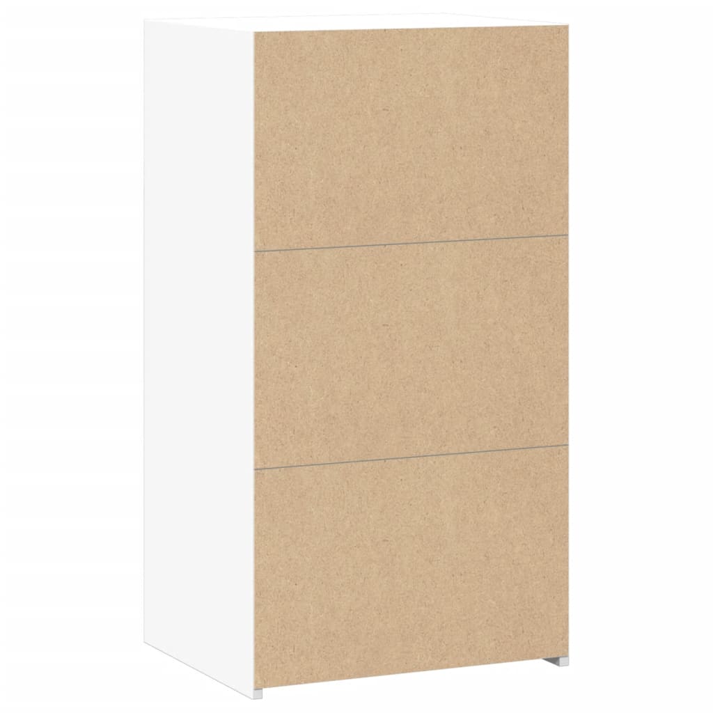 vidaXL Συρταριέρα Λευκή 50x41x93 εκ. από Επεξεργασμένο Ξύλο