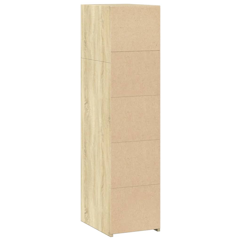 vidaXL Ντουλάπι Sonoma Δρυς 30x41x124 εκ. από Επεξεργασμένο Ξύλο