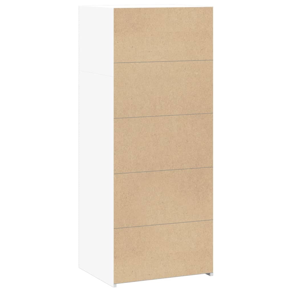 vidaXL Ντουλάπι Λευκό 50x41x124 εκ. από Επεξεργασμένο Ξύλο