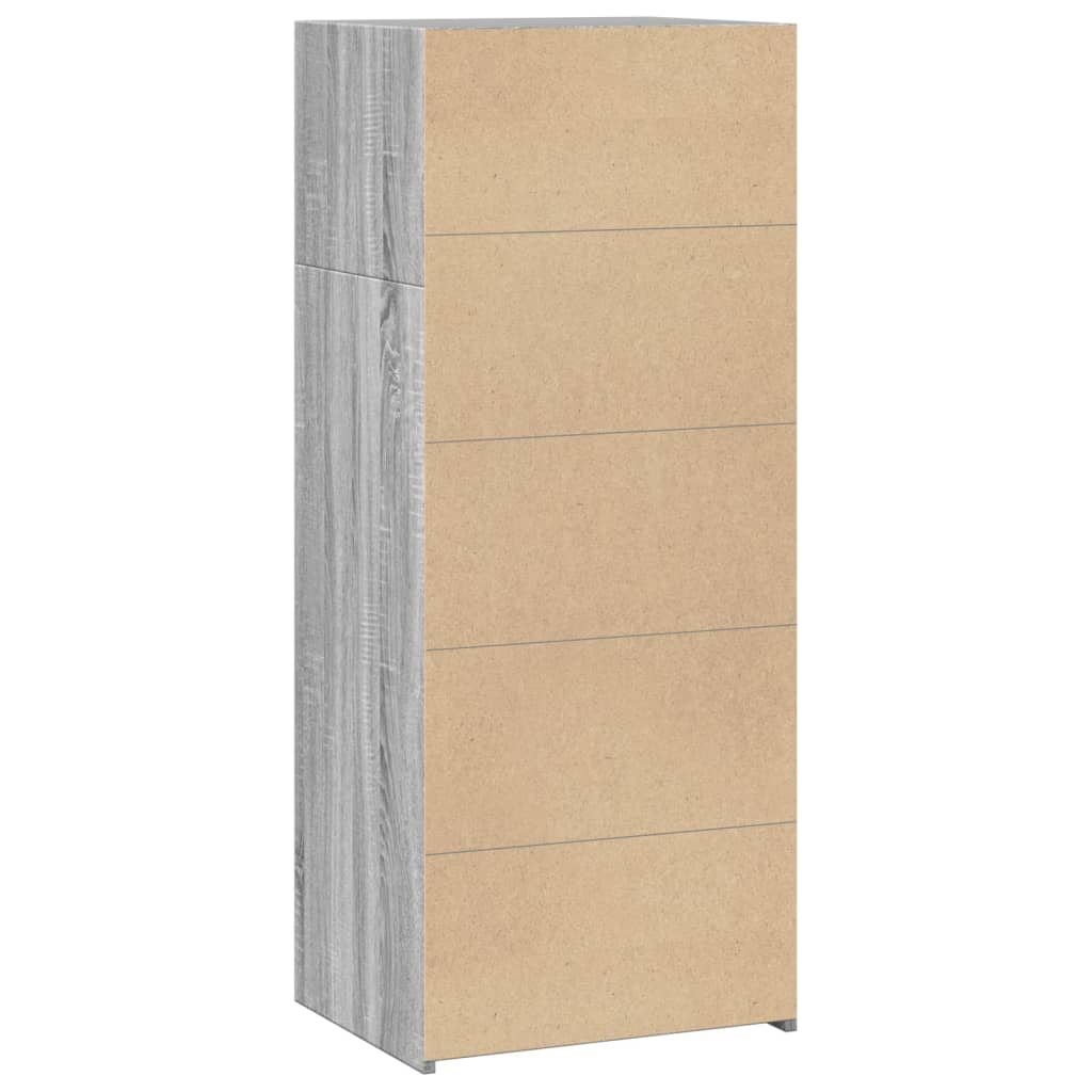 vidaXL Ντουλάπι Γκρι Sonoma 50x41x124 εκ. από Επεξεργασμένο Ξύλο