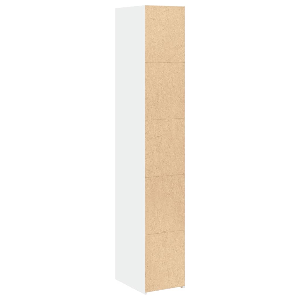 vidaXL Ντουλάπι Λευκό 30x41x185 εκ. από Επεξεργασμένο Ξύλο