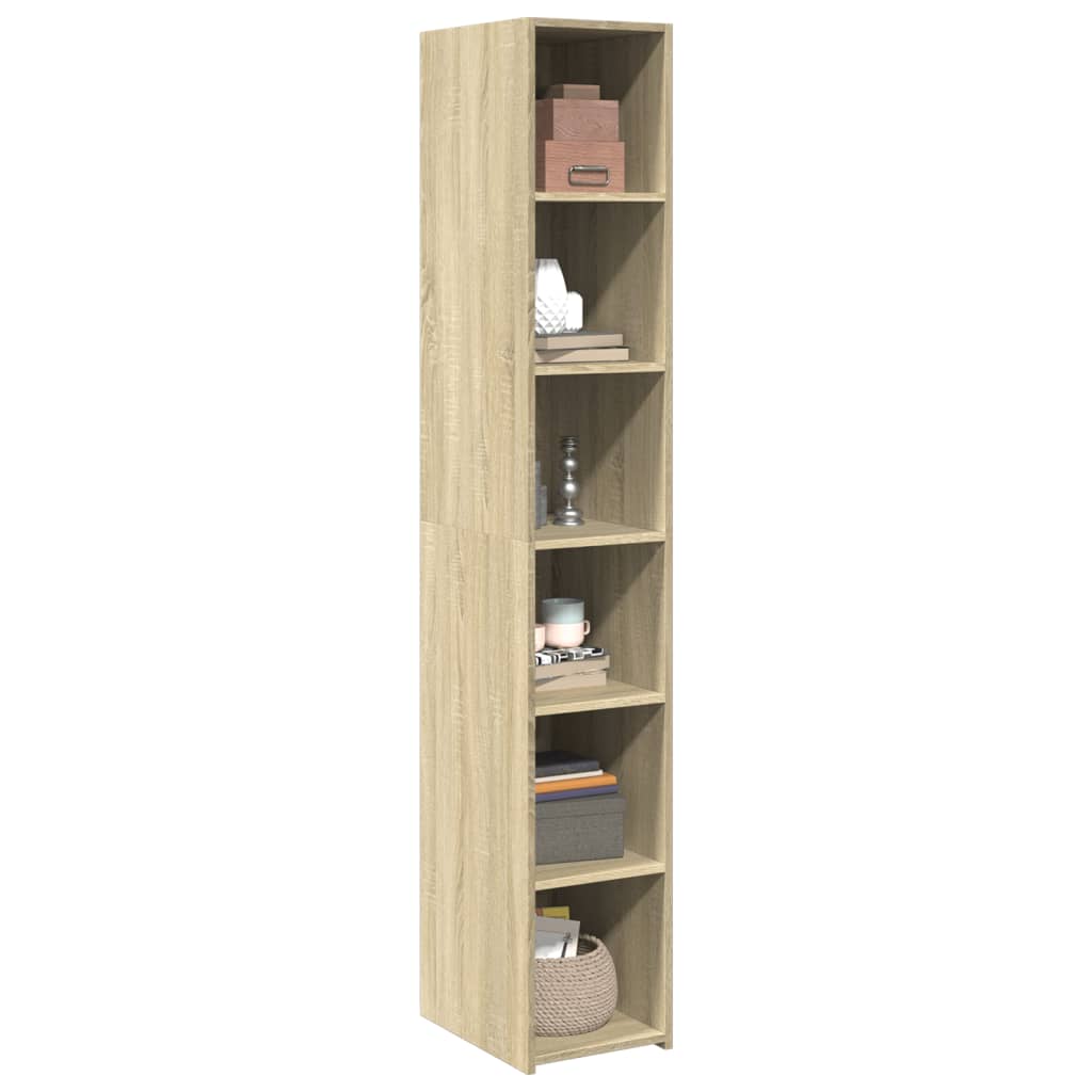 vidaXL Ντουλάπι Sonoma δρυς 30x41x185 εκ. από Επεξεργασμένο Ξύλο