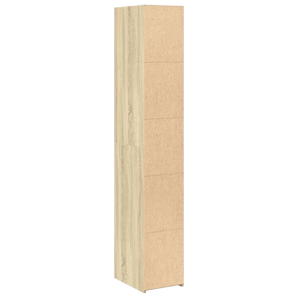 vidaXL Ντουλάπι Sonoma δρυς 30x41x185 εκ. από Επεξεργασμένο Ξύλο