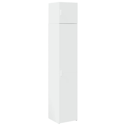 vidaXL Ντουλάπι Αποθήκευσης Στενό Λευκό 40x42,5x225 εκ. Επεξεργ. Ξύλο