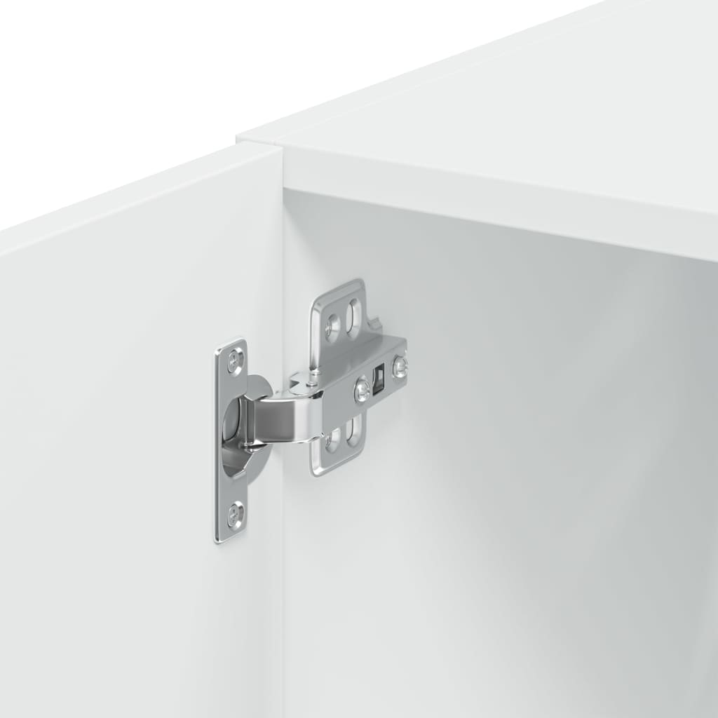 vidaXL Ντουλάπι Αποθήκευσης Στενό Λευκό 40x42,5x225 εκ. Επεξεργ. Ξύλο