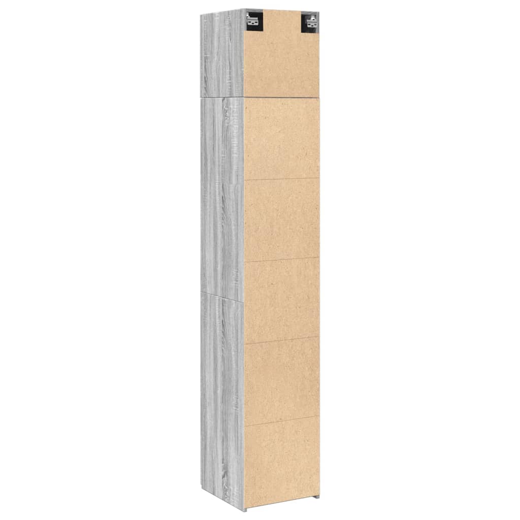 vidaXL Ντουλάπι Αποθήκευσης Στενό Δρυς 40x42,5x225 εκ. Επεξεργ. Ξύλο