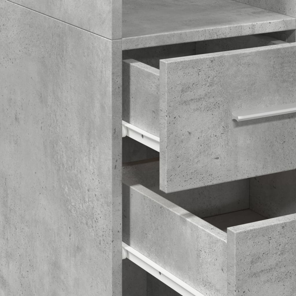 vidaXL Ντουλάπι Αποθήκευσης Στενό Γκρι 40x42,5x225 εκ. Επεξεργ. Ξύλο