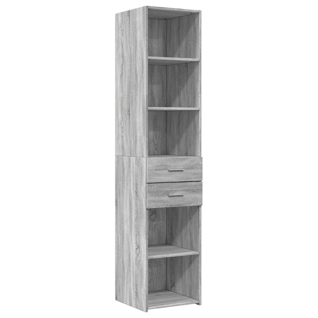 vidaXL Ντουλάπι Αποθήκευσης Στενό Δρυς 40x42,5x225 εκ. Επεξεργ. Ξύλο