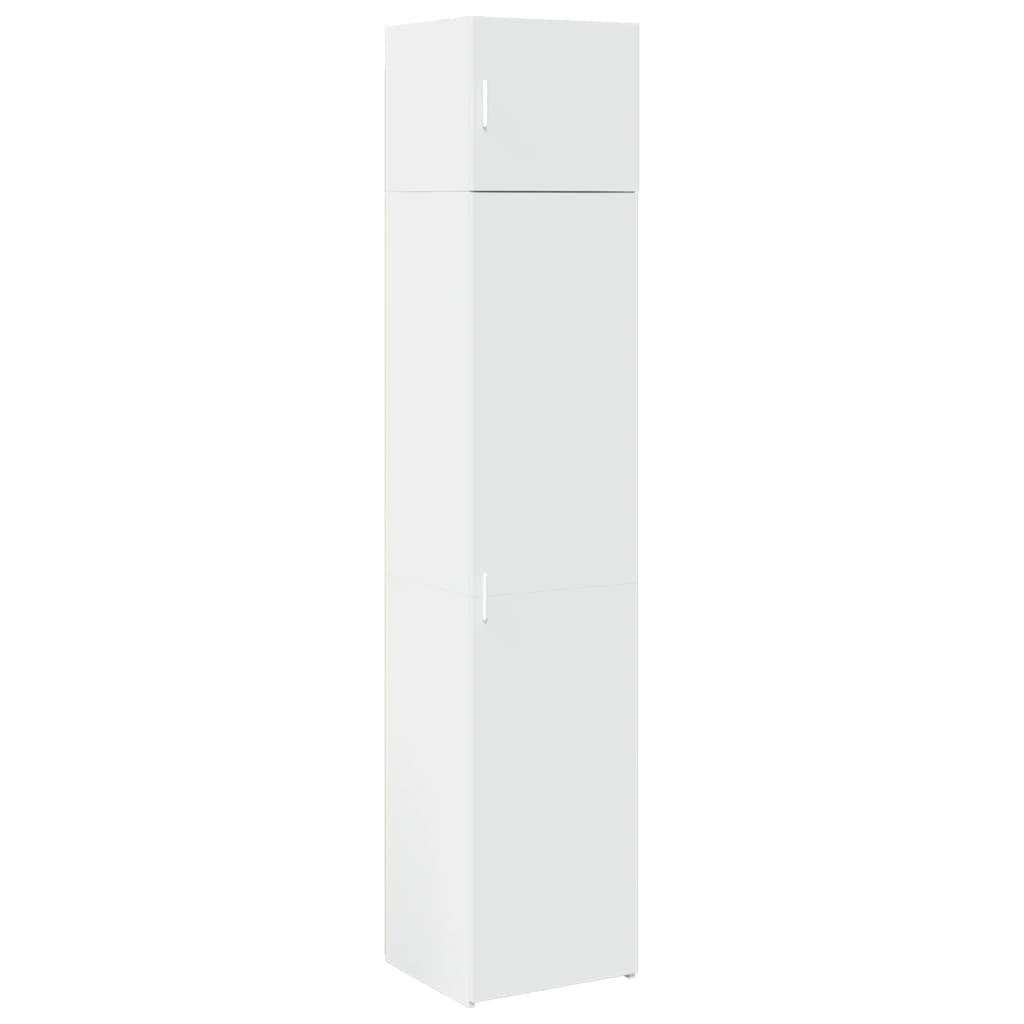 vidaXL Ντουλάπι Αποθήκευσης Στενό Λευκό 45x42,5x225 εκ. Επεξεργ. Ξύλο