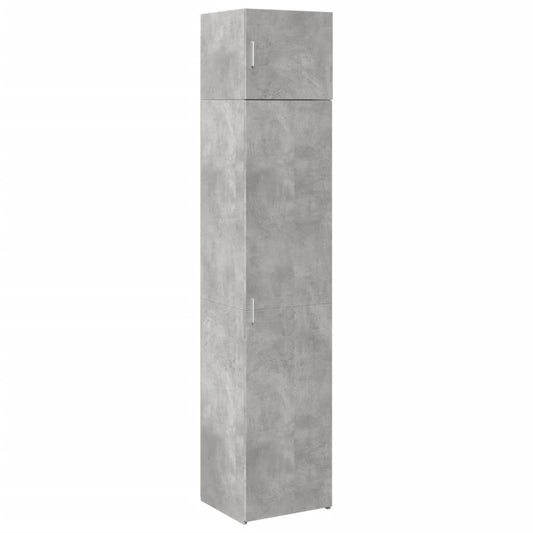 vidaXL Ντουλάπι Αποθήκευσης Στενό Γκρι 45x42,5x225 εκ. Επεξεργ. Ξύλο