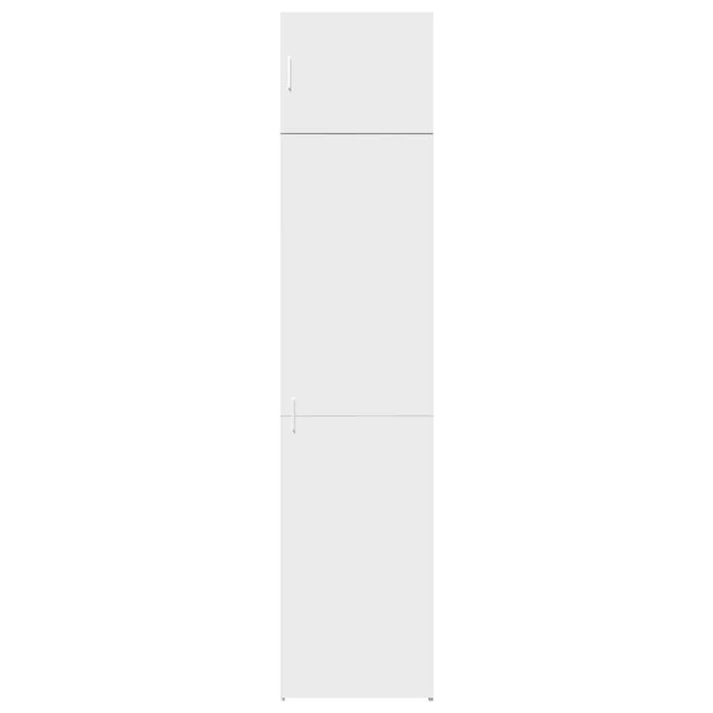vidaXL Ντουλάπι Αποθήκευσης Στενό Λευκό 50x42,5x225 εκ. Επεξεργ. Ξύλο