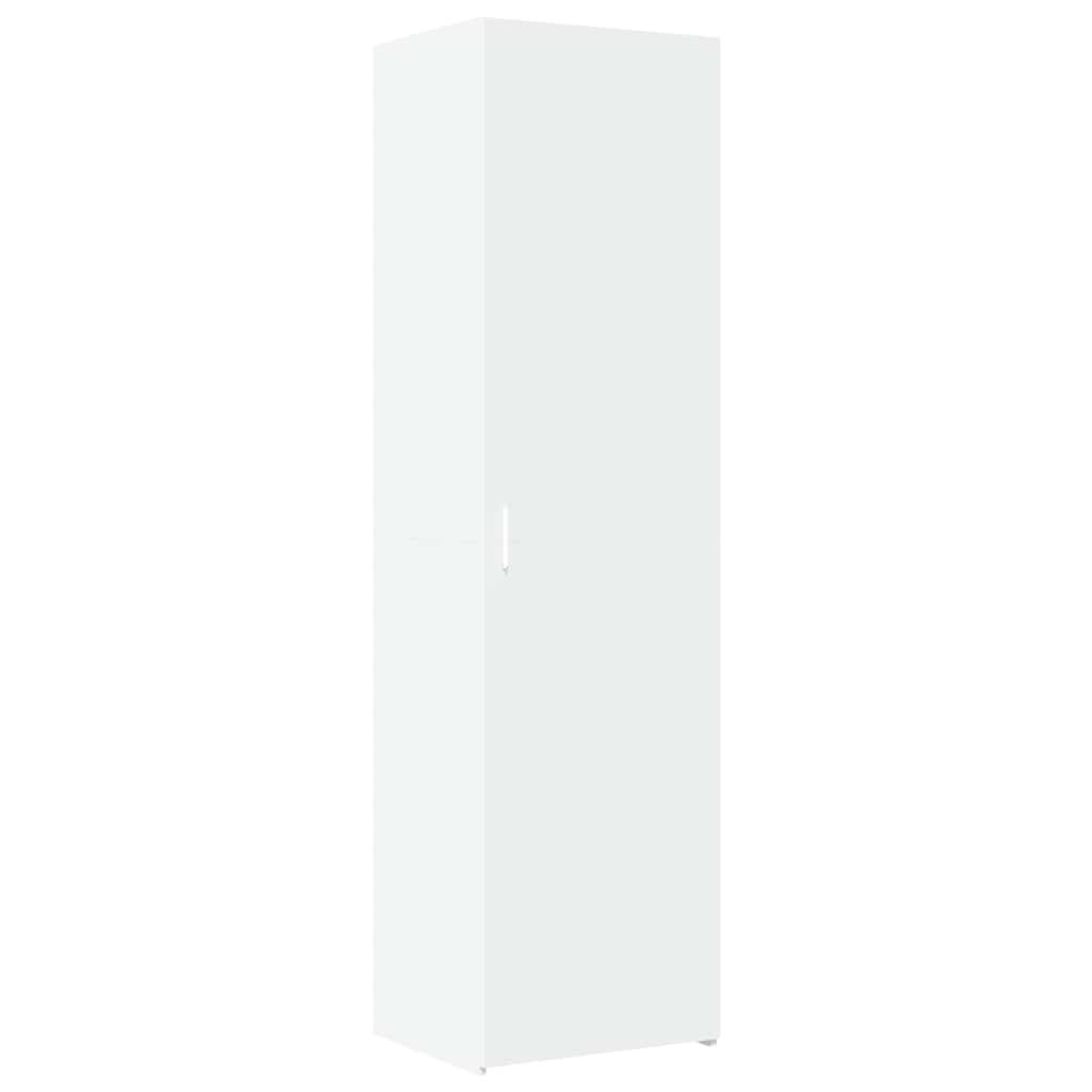 vidaXL Ντουλάπι Αποθήκευσης Στενό Λευκό 50x42,5x225 εκ. Επεξεργ. Ξύλο