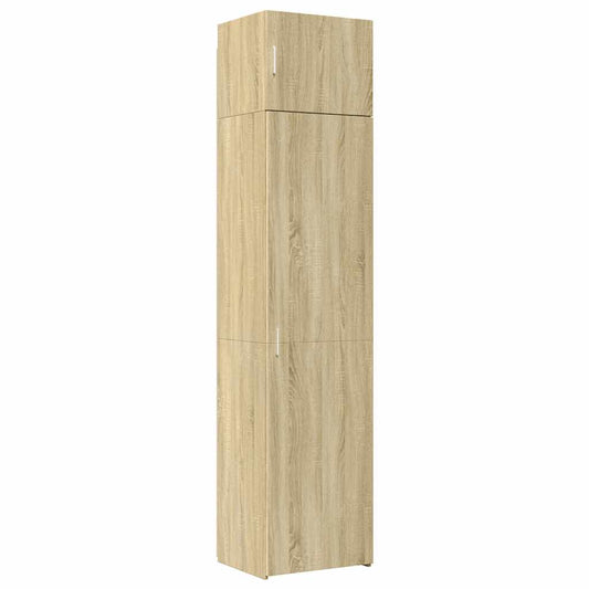 vidaXL Ντουλάπι Αποθήκευσης Στενό Δρυς 50x42,5x225 εκ. Επεξεργ. Ξύλο