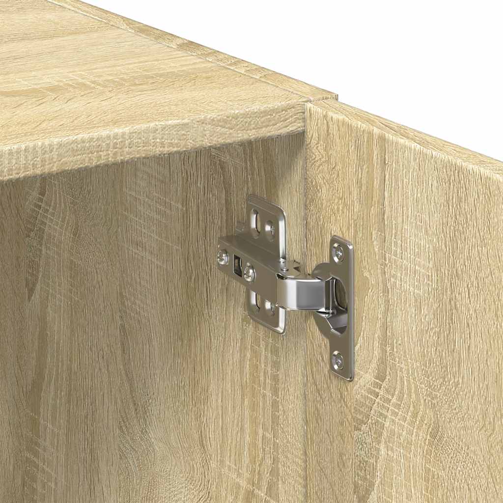 vidaXL Ντουλάπι Αποθήκευσης Στενό Δρυς 50x42,5x225 εκ. Επεξεργ. Ξύλο