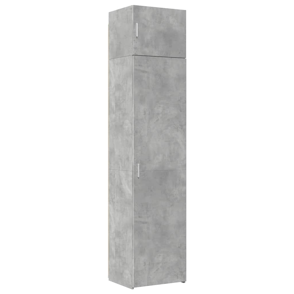 vidaXL Ντουλάπι Αποθήκευσης Στενό Γκρι 50x42,5x225 εκ. Επεξεργ. Ξύλο