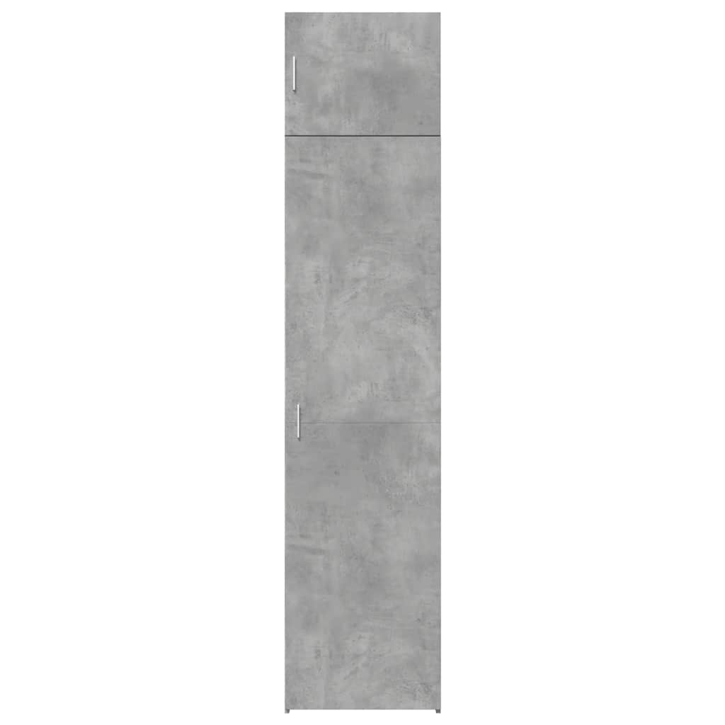 vidaXL Ντουλάπι Αποθήκευσης Στενό Γκρι 50x42,5x225 εκ. Επεξεργ. Ξύλο