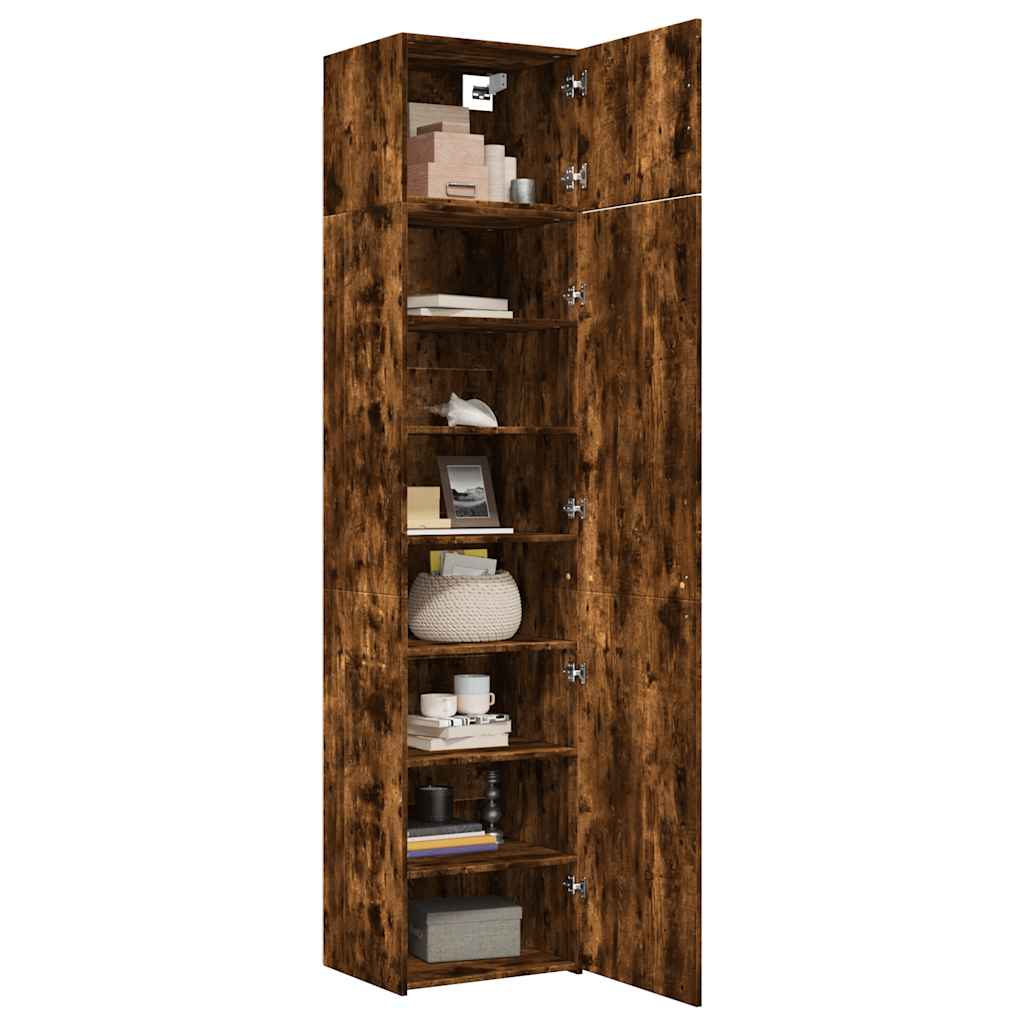 vidaXL Ντουλάπι Αποθήκευσης Στενό Δρυς 50x42,5x225 εκ. Επεξεργ. Ξύλο