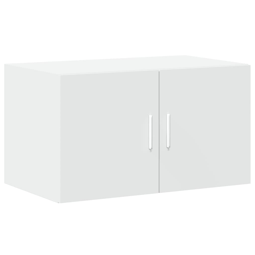 vidaXL Ραφιέρα με Ντουλάπια Λευκή 70x42,5x225 εκ. Επεξεργασμένο Ξύλο