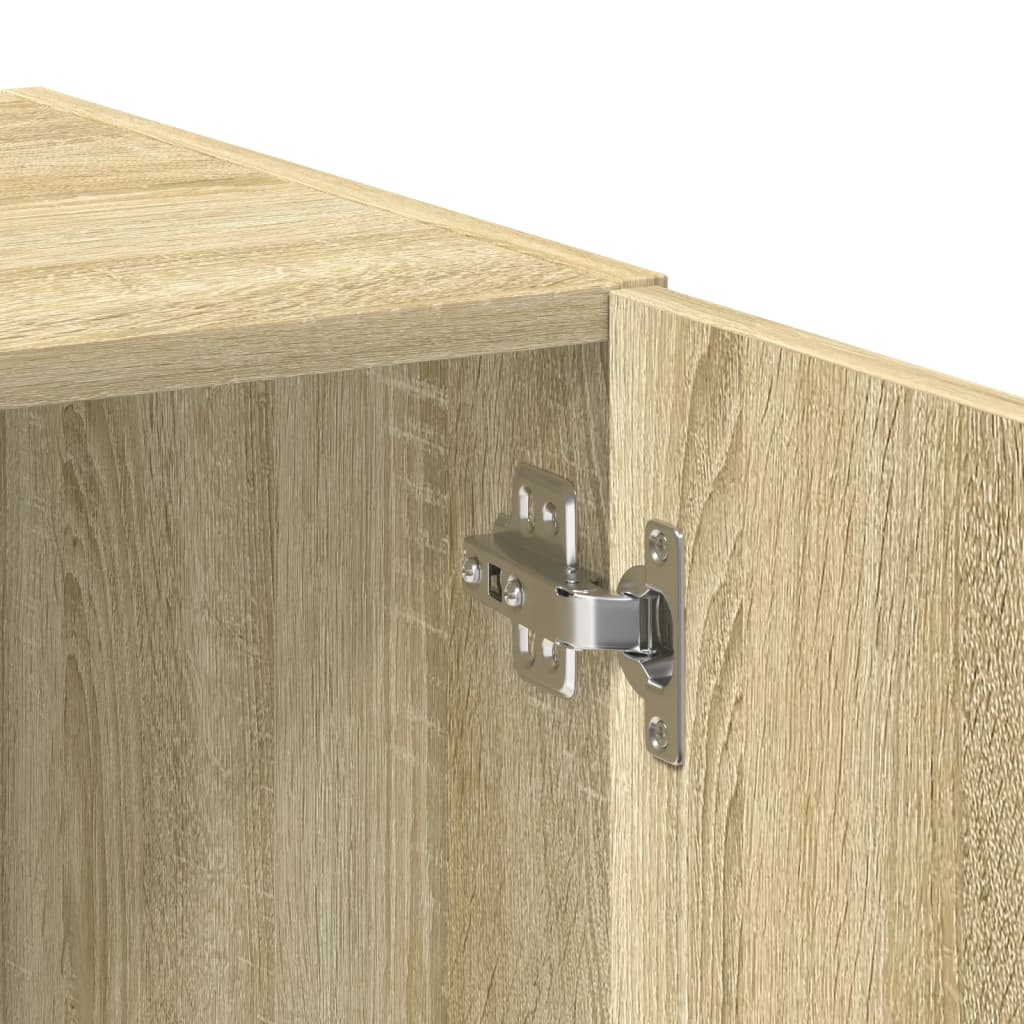 vidaXL Ραφιέρα με Ντουλάπια Sonoma Δρυς 70x42,5x225 εκ. Επεξ. Ξύλο