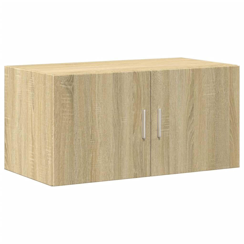 vidaXL Ραφιέρα με Ντουλάπια Sonoma Δρυς 80x42,5x225 εκ. Επεξ. Ξύλο