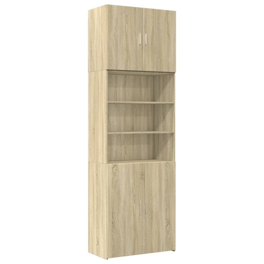 vidaXL Ντουλάπι Sonoma Δρυς 80x42,5x249 εκ. από Επεξεργασμένο Ξύλο