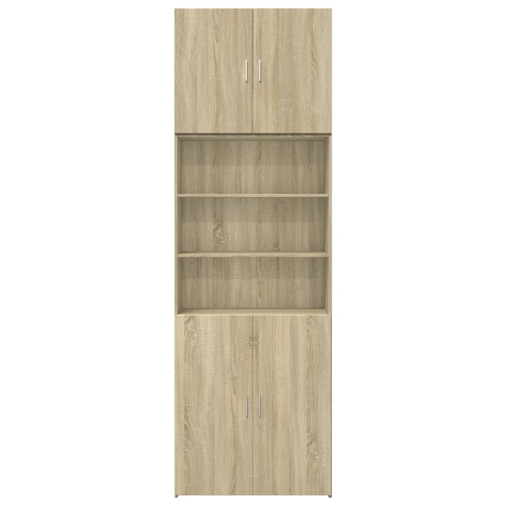 vidaXL Ντουλάπι Sonoma Δρυς 80x42,5x249 εκ. από Επεξεργασμένο Ξύλο