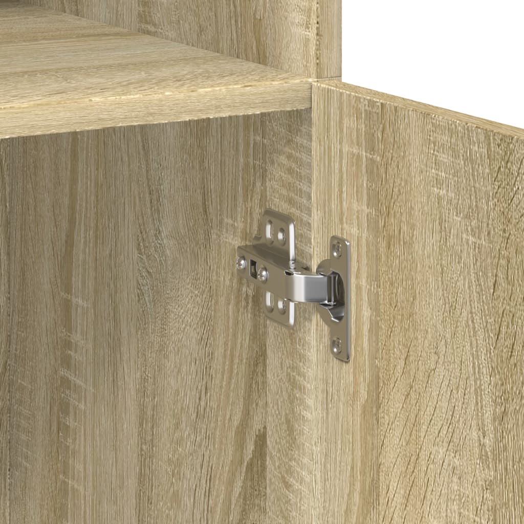 vidaXL Ντουλάπι Sonoma Δρυς 80x42,5x249 εκ. από Επεξεργασμένο Ξύλο